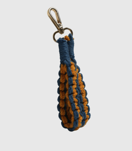 The Vibrant Duet Macrame Keychain