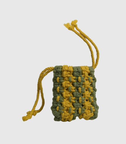 Honeycomb Macrame Mini Bag
