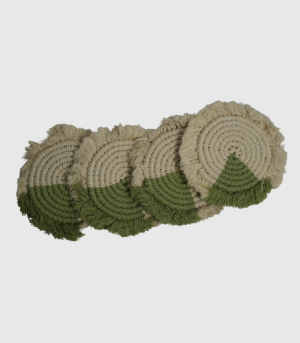 Cozy Circles Macrame Trivet & Coaster