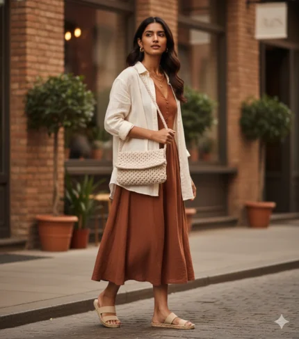 Handwoven Lattice Macrame Baguette Bag