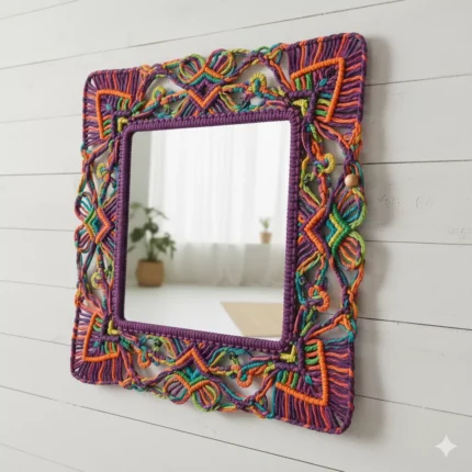 Macramé Braided Wall Mirror